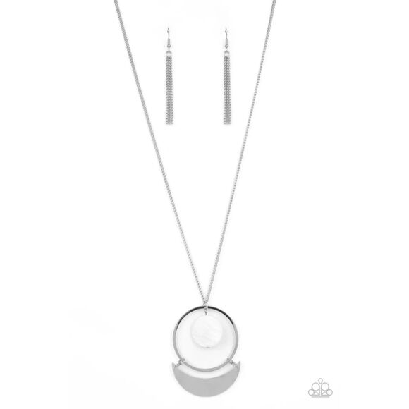 Moonlight Lighting White Necklace (144) - Picture 2 of 3